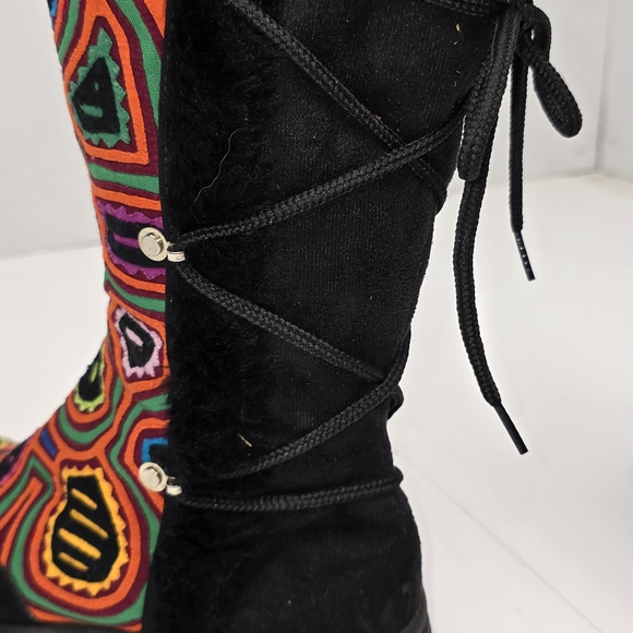 Kuna Prints Multicolor Women's Winter Boots - Picture 3 of 12